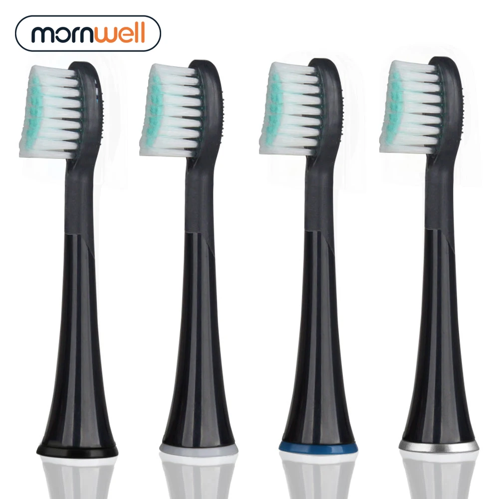 Mornwell 4pcs Black Rubberied Replacement Toothbrush Heads with Caps for Mornwell D01B Electric Toothbrush
Mornwell 4pcs Black Rubberied Replacement Toothbrush Heads with Caps for Mornwell D01B Electric Toothbrush