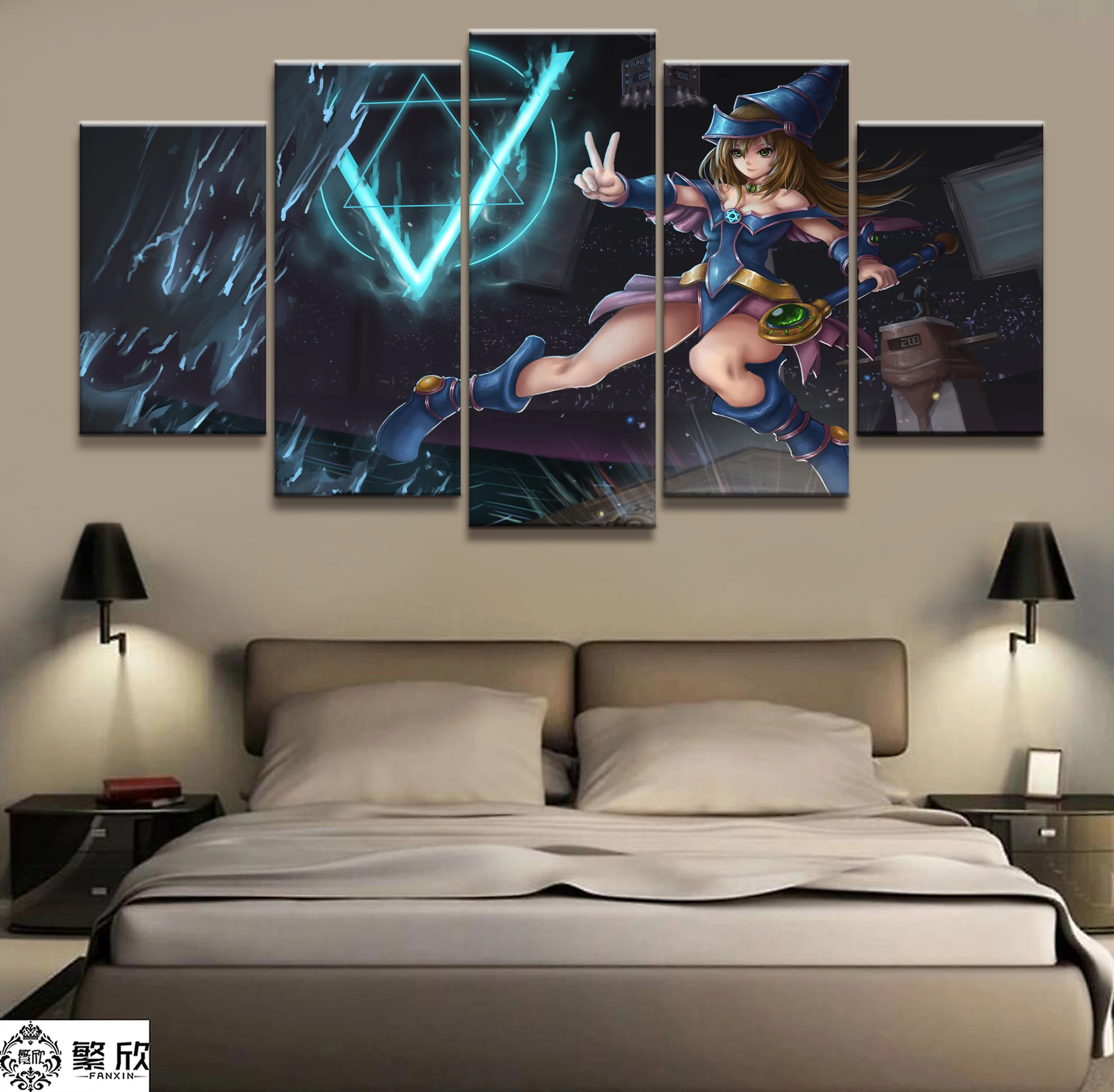 5 Panel Japan Anime Yu-Gi-Oh!Magic Girl Duel Monsters Canvas Printed Painting Living Room Wall Decor Picture Poster Wholesale
5 Panel Japan Anime Yu-Gi-Oh!Magic Girl Duel Monsters Canvas Printed Painting Living Room Wall Decor Picture Poster Wholesale