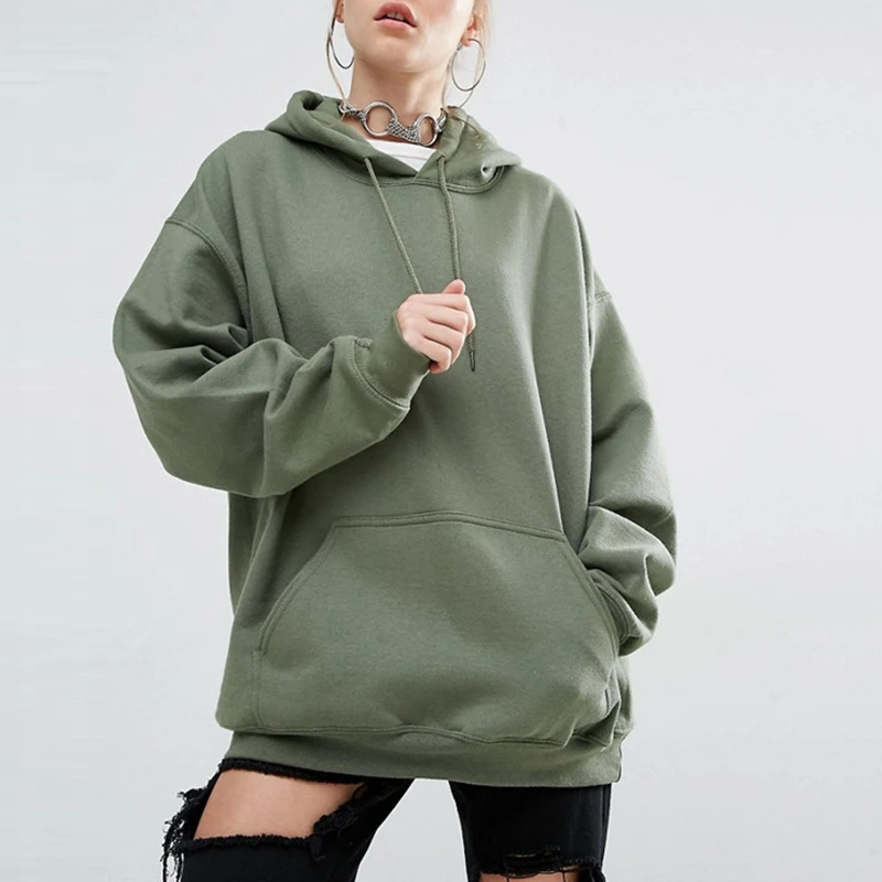 Womens Hooded Long Sleeve Loose Sweashirt Lady Solid Casual Pullover Jumper Coat
Womens Hooded Long Sleeve Loose Sweashirt Lady Solid Casual Pullover Jumper Coat