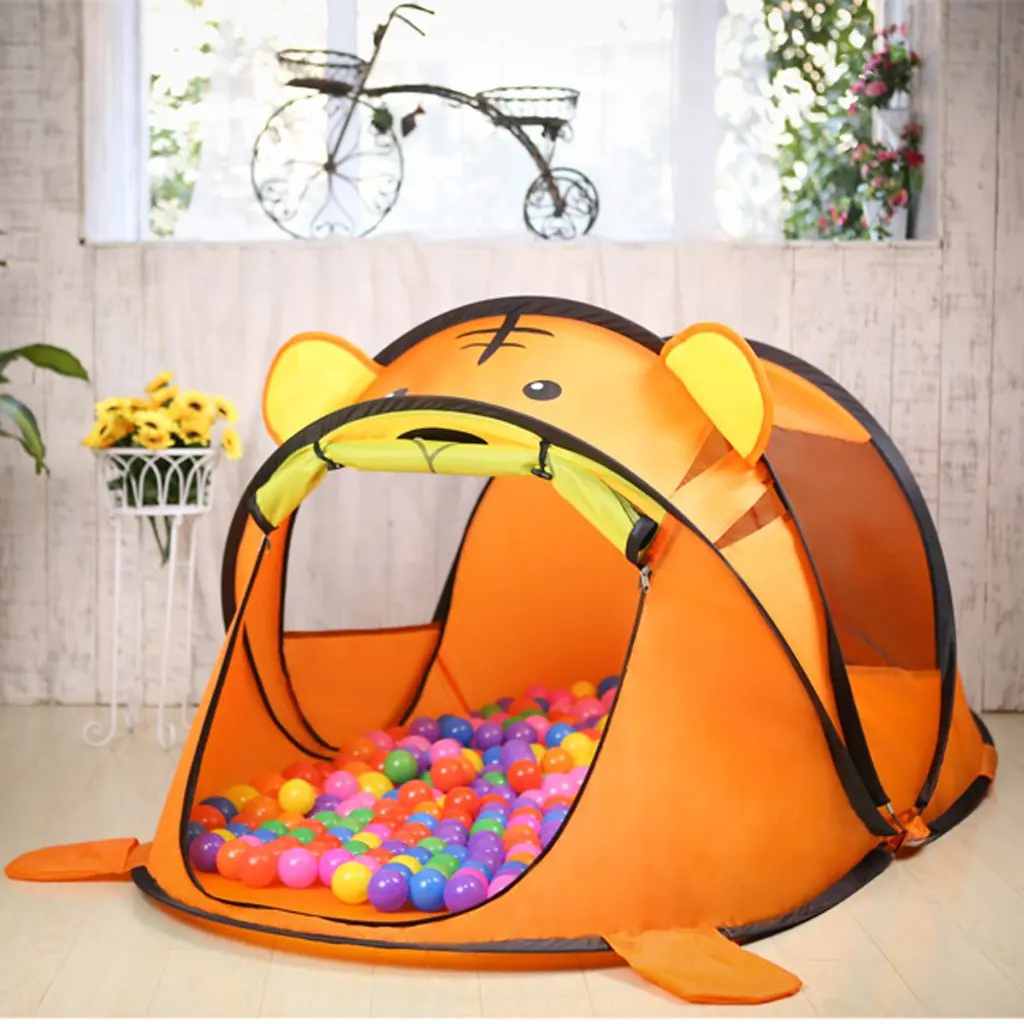 Cute Orange Tiger Pop-up Play Tent Portable Foldable Children Playhouse Kids Tent Toy Game Tents for Indoor Outdoor
Cute Orange Tiger Pop-up Play Tent Portable Foldable Children Playhouse Kids Tent Toy Game Tents for Indoor Outdoor