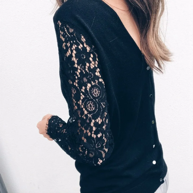 New 2019 Spring Elegant Women Lace Long Sleeve Loose Blouse Lace Casual Tops Shirt Slim 2 Colors
New 2019 Spring Elegant Women Lace Long Sleeve Loose Blouse Lace Casual Tops Shirt Slim 2 Colors