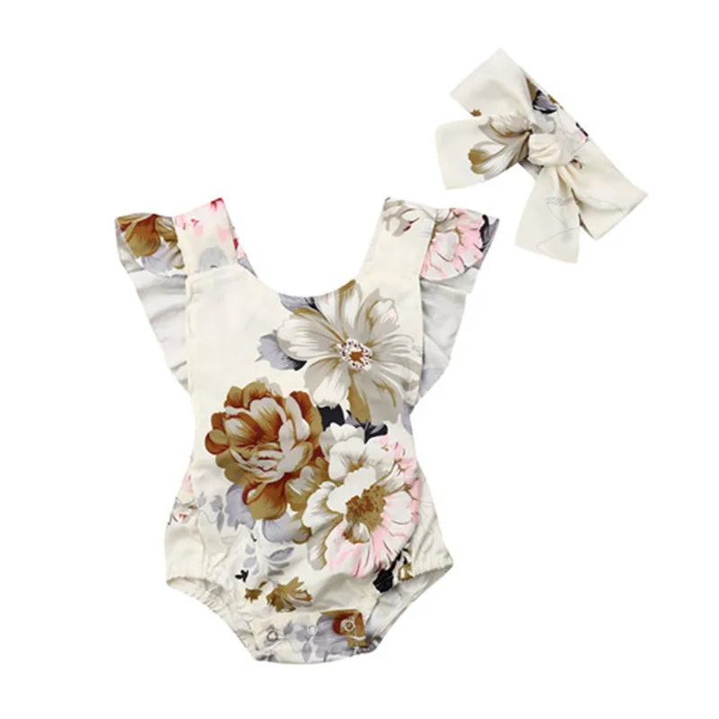 Summer Fashion Newborn Infant Baby Girls Playsuit Bodysuit Outfits Clothes+ Headband Baby Girl Bodysuits Cotton O-neck
Summer Fashion Newborn Infant Baby Girls Playsuit Bodysuit Outfits Clothes+ Headband Baby Girl Bodysuits Cotton O-neck