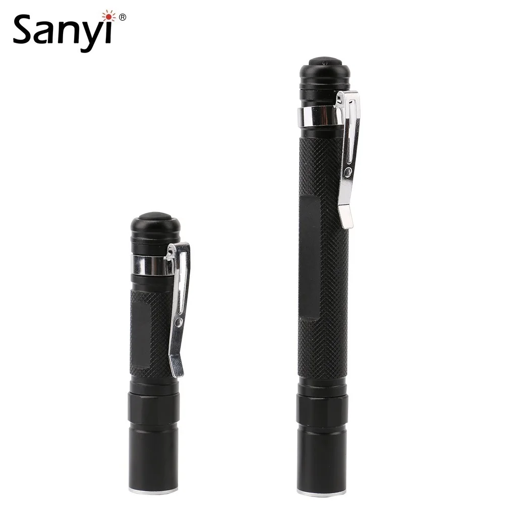 

Sanyi Portable Mini Penlight XPE LED Flashlight Zoomable Focus Torch Pocket Light Waterproof Lantern AAA Led Night Fishing Light