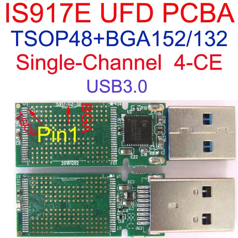 IS917E UFD PCBA USB флэш накопитель Dual TSOP48 и двойной BGA152/BGA132 USB3.0 DIY наборы u диск IS917 UDISK