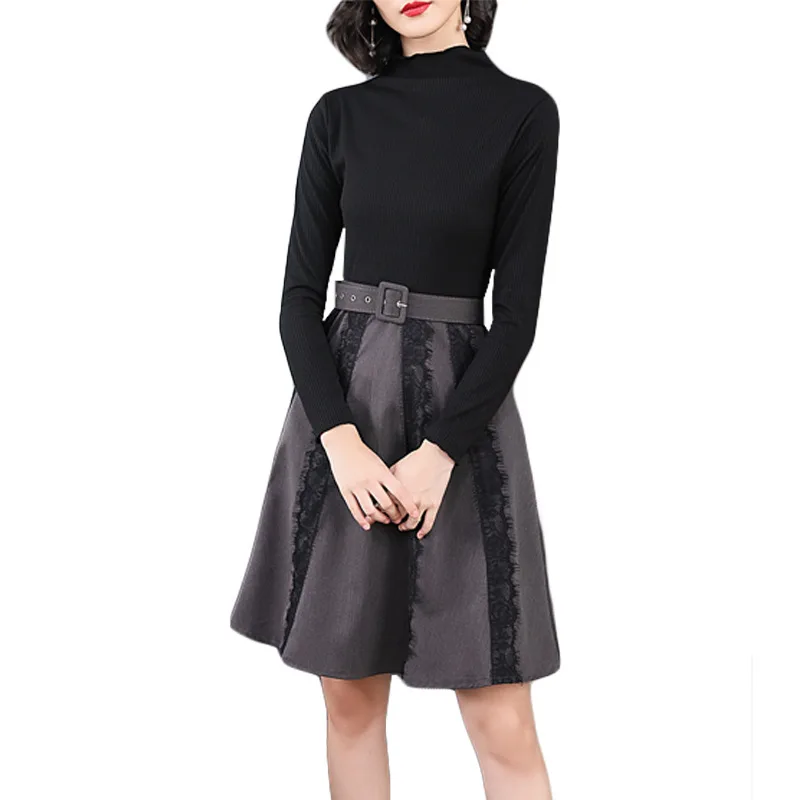 2019 Autumn Clothing New Pattern European Will Code Self-cultivation Show Lanky False Sleeve Two Paper High Lead Knitting Dress
2019 Autumn Clothing New Pattern European Will Code Self-cultivation Show Lanky False Sleeve Two Paper High Lead Knitting Dress
