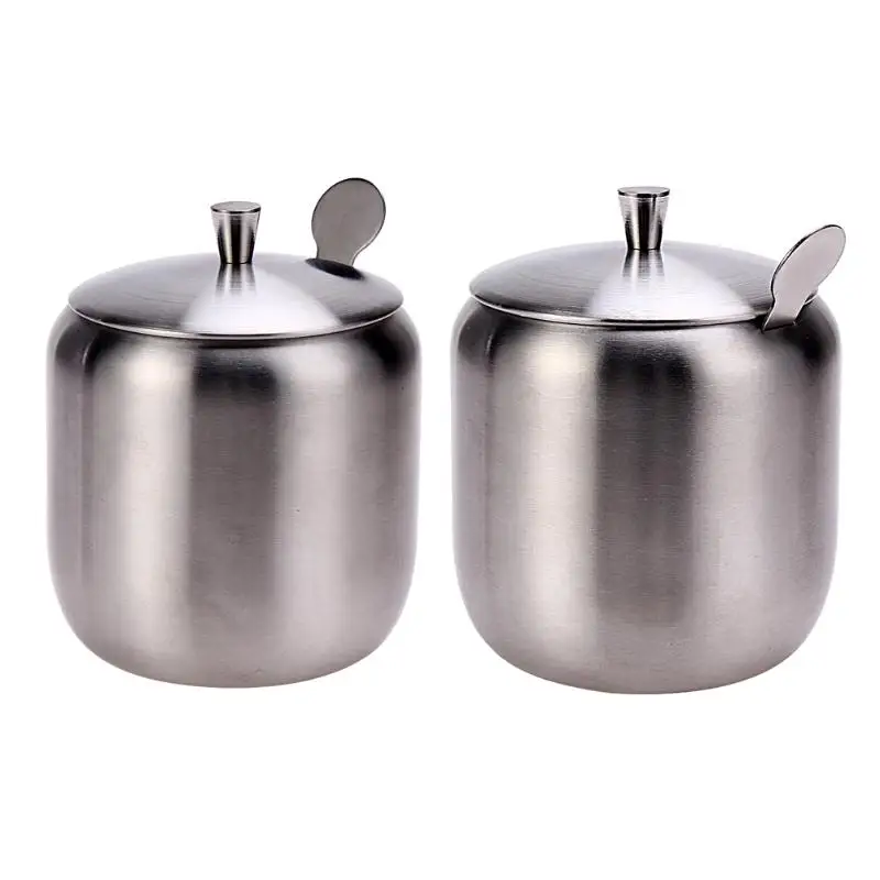 Stainless Steel Coffee Sugar Bowl Sugar Pot With Spoon Cup Cover Condiment Pot Spice Container Canister Wedding Favors
Stainless Steel Coffee Sugar Bowl Sugar Pot With Spoon Cup Cover Condiment Pot Spice Container Canister Wedding Favors