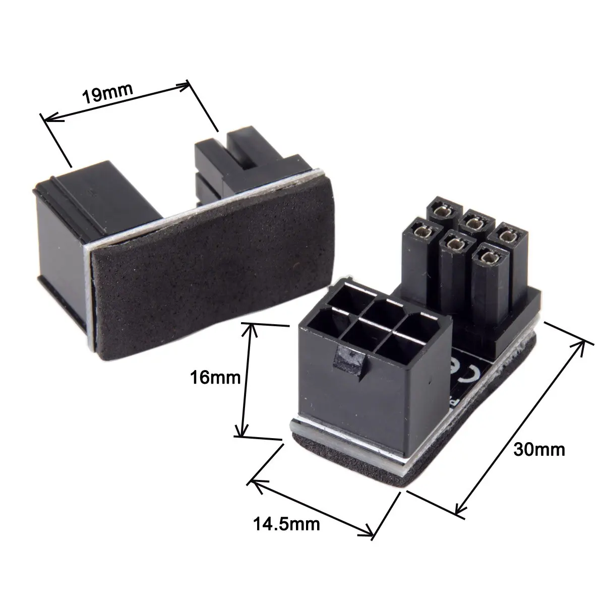 Jimier 180 Degree Angled ATX Female 6Pin to Male 6pin Power Adapter for Desktops Graphics Card
Jimier 180 Degree Angled ATX Female 6Pin to Male 6pin Power Adapter for Desktops Graphics Card