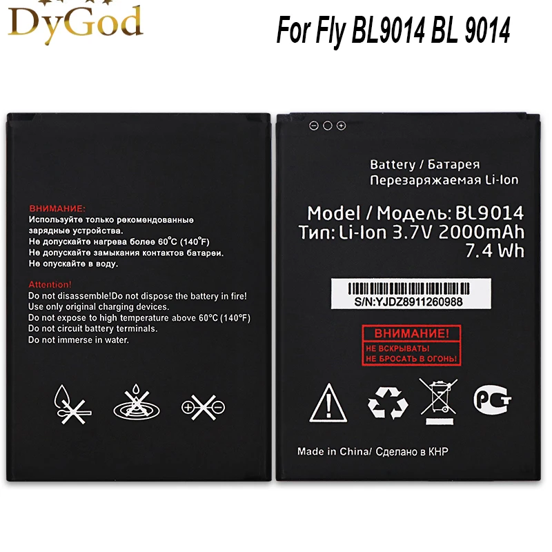 DyGod 2000mAh Replacement Battery For Fly BL9014 BL 9014 High Quality mobile phone Battery For Fly BL9014 BL 9014
DyGod 2000mAh Replacement Battery For Fly BL9014 BL 9014 High Quality mobile phone Battery For Fly BL9014 BL 9014