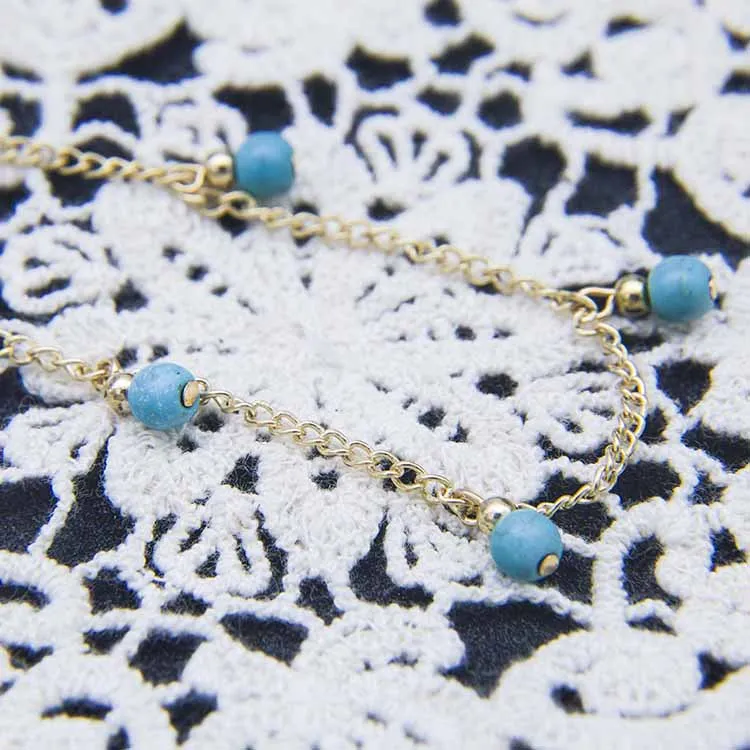 Fashion Charm Bracelets for Women Exquisite Pine Stone Beaded Gold Silver Hand Chain Bracelet Femme
Fashion Charm Bracelets for Women Exquisite Pine Stone Beaded Gold Silver Hand Chain Bracelet Femme