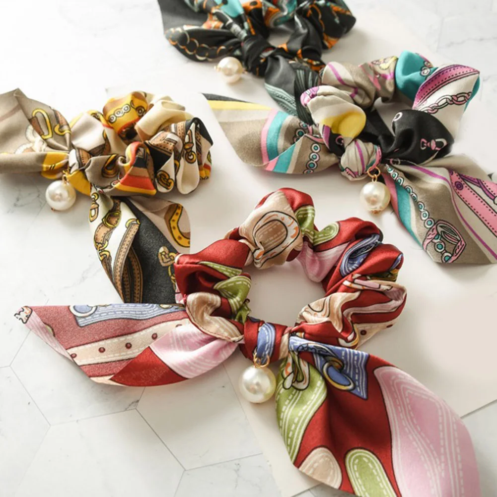 Women Vintage Big Bowknot Scrunchies With Pearl Print Flower Hair Ties Hair Holder Rubber Bands Gum For Hair Hair Accessories
Women Vintage Big Bowknot Scrunchies With Pearl Print Flower Hair Ties Hair Holder Rubber Bands Gum For Hair Hair Accessories