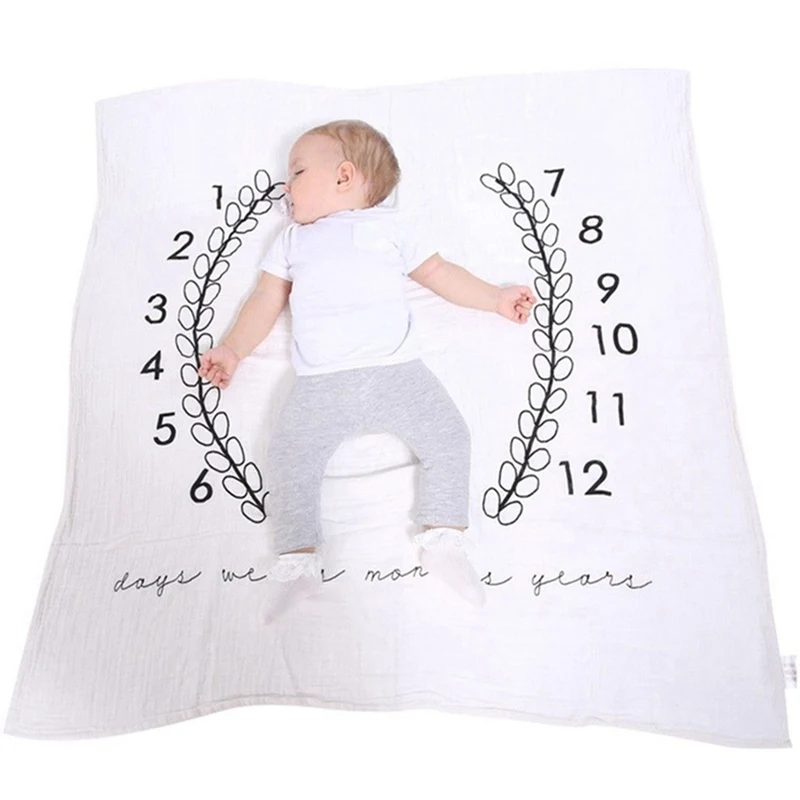 Фото 120x120 см детское одеяло с изображением букв для новорожденных мальчиков и девочек