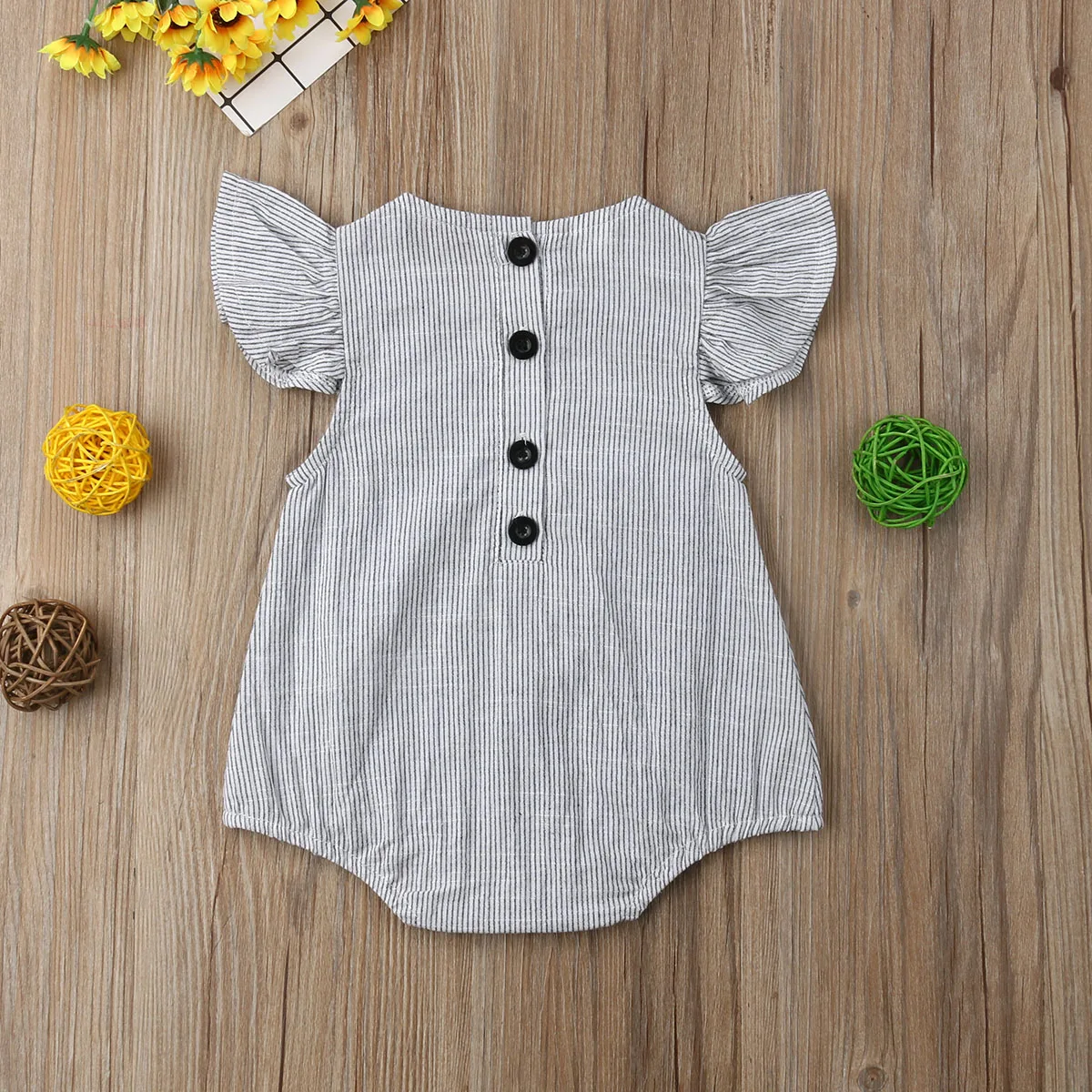 Toddler Infant Bodysuit Fly Sleeve Button Sleeveless Summer Clothes Cute Newborn Baby Girls Cotton Striped 0-18M
Toddler Infant Bodysuit Fly Sleeve Button Sleeveless Summer Clothes Cute Newborn Baby Girls Cotton Striped 0-18M