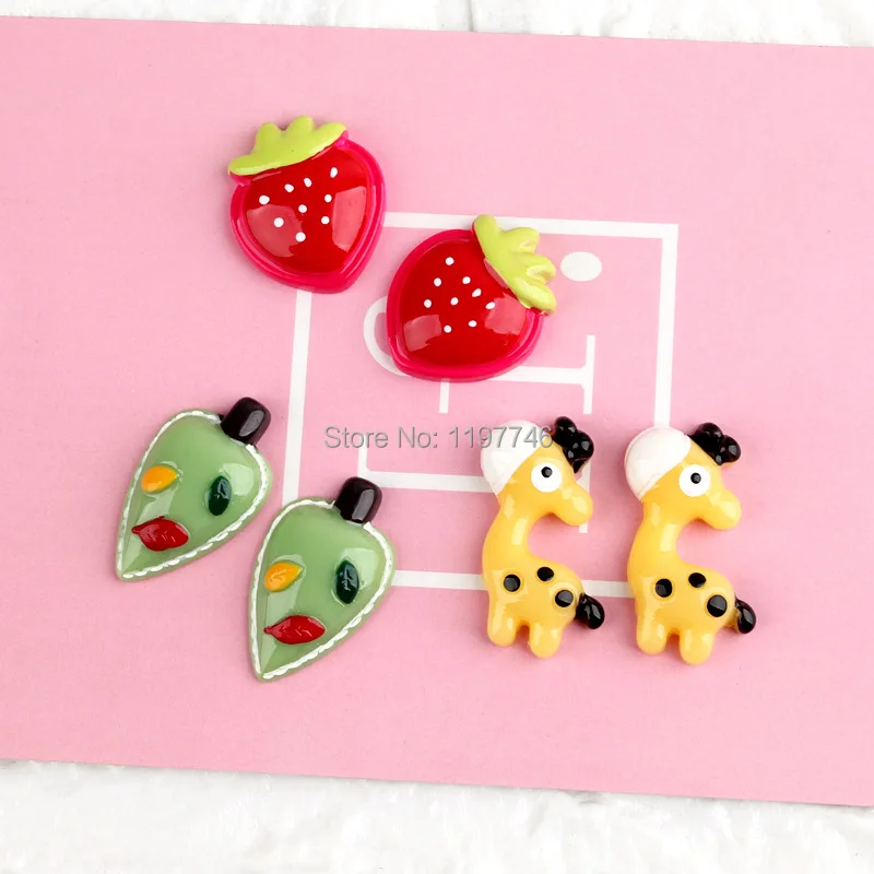 Charms Korea Kawaii Strawberry Leaf Giraffe Flatback Resin Cabochons DIY Accessories For Phone Scrapbooking Decor 10pcs
Charms Korea Kawaii Strawberry Leaf Giraffe Flatback Resin Cabochons DIY Accessories For Phone Scrapbooking Decor 10pcs