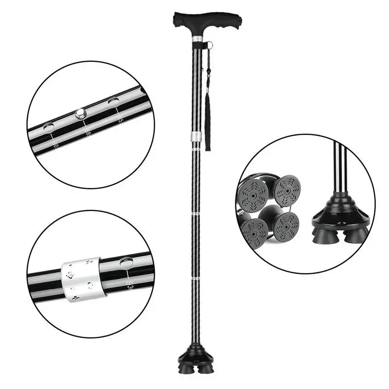 Lighted Walking Stick For Elderly Magic Cane Folding LED Light Safety Non-Slip Outdoor 4 Head Adjustable Chinese Walking Stick
Lighted Walking Stick For Elderly Magic Cane Folding LED Light Safety Non-Slip Outdoor 4 Head Adjustable Chinese Walking Stick