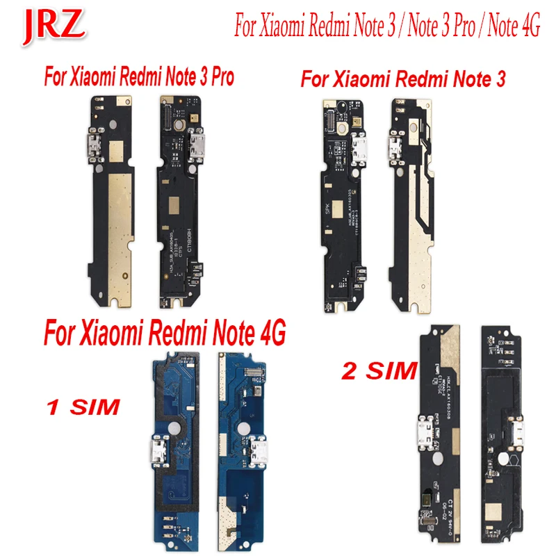 JRZ для Xiaomi Redmi Note 3 Pro USB порт зарядки док станция разъем плата 4G плата|Шлейфы