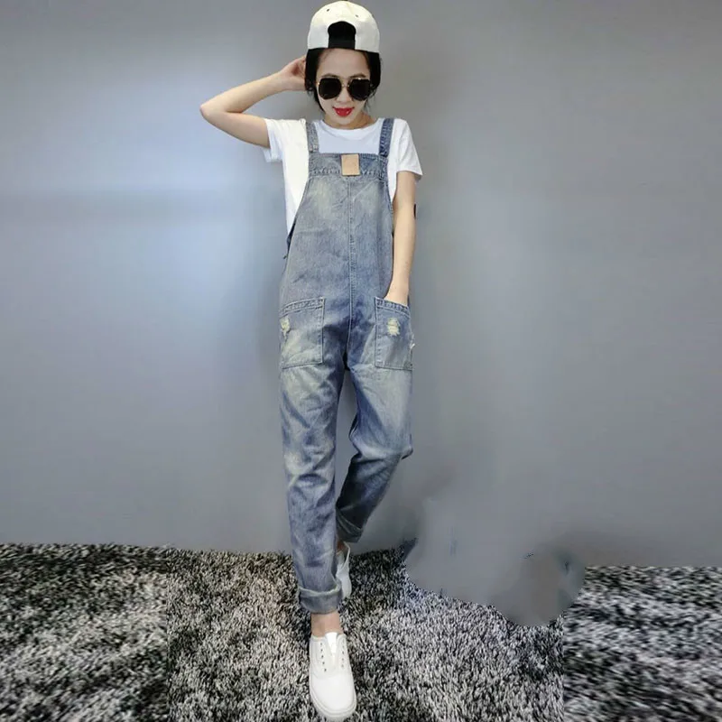 Casual Ripped Hole Denim Jumpsuit Ladies Long Pants Rompers Womencasual Loose Jumpsuit Overalls Sleeveless Boyfriend Jeans
Casual Ripped Hole Denim Jumpsuit Ladies Long Pants Rompers Womencasual Loose Jumpsuit Overalls Sleeveless Boyfriend Jeans
