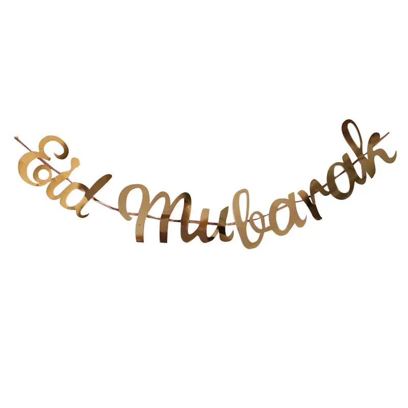 Gold Glitter Banner Bunting Conjoined Gold Sequins EID MUBARAK Muslim Festival Golden Banner Bunting Decoration for Wedding Bach
Gold Glitter Banner Bunting Conjoined Gold Sequins EID MUBARAK Muslim Festival Golden Banner Bunting Decoration for Wedding Bach