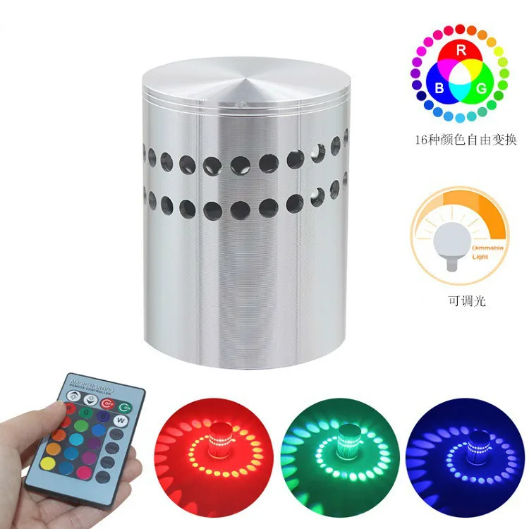 3w rgb Bring Remote Control Originality Led Aluminum Spiral Wall Lamp Bedroom Bedside Lamp Bar Porous Aisle Wall Lamp
3w rgb Bring Remote Control Originality Led Aluminum Spiral Wall Lamp Bedroom Bedside Lamp Bar Porous Aisle Wall Lamp