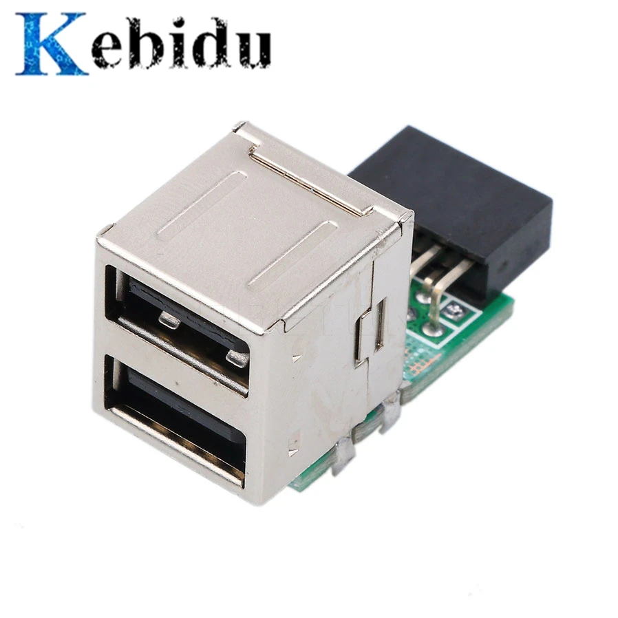 kebidu Hot 1pcs/lot USB 2.0 9Pin Female 2 Port A Female Adapter Converter Motherboard PCB Board Card Extender Internal PC
kebidu Hot 1pcs/lot USB 2.0 9Pin Female 2 Port A Female Adapter Converter Motherboard PCB Board Card Extender Internal PC
