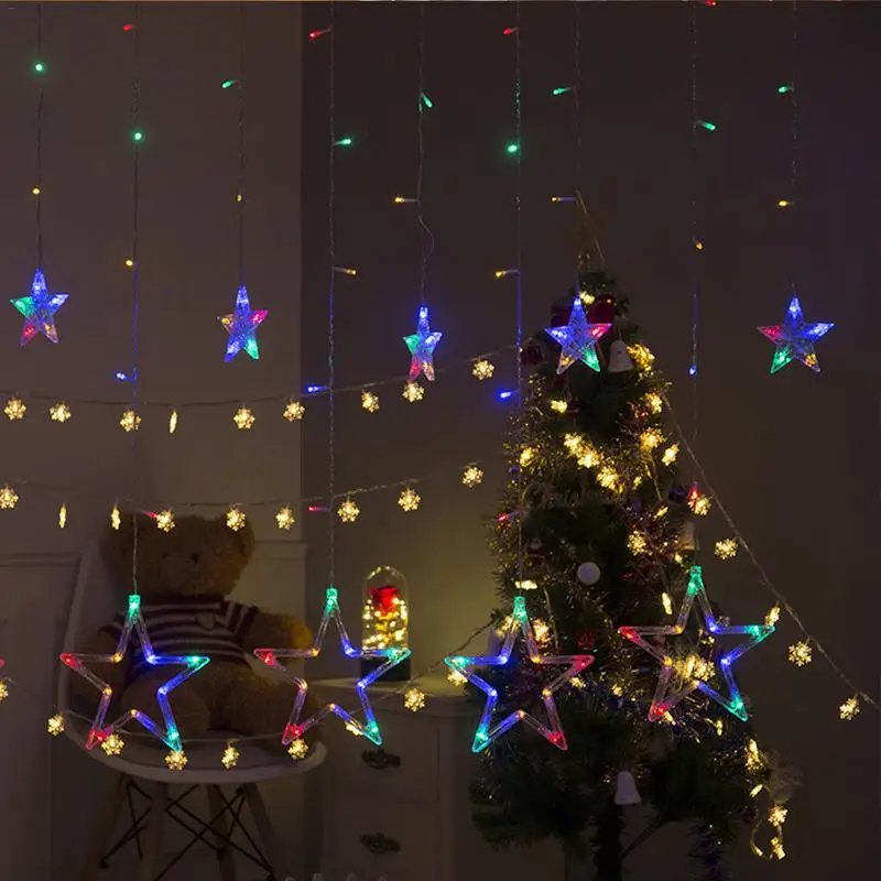 LED Christmas String Fairy Light Starlight Decoration Lights Festival Lighting Plug-in Remote Control EU Plug | Освещение
