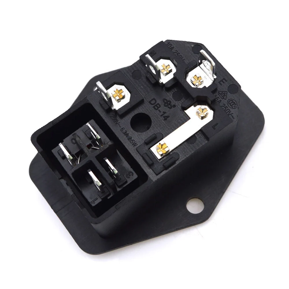 AC 10A 250V 3 Pin Power Socket Rocker Switch Inlet Module Plug 5A Fuse Switch Male Power Socket male connector
AC 10A 250V 3 Pin Power Socket Rocker Switch Inlet Module Plug 5A Fuse Switch Male Power Socket male connector