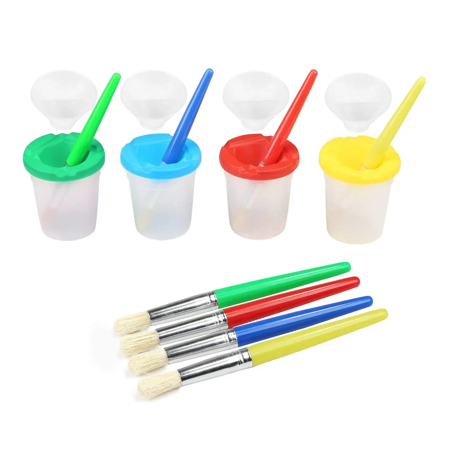 4pcs Kids Paint Bottles+Brushes Set Spill-Proof Design with Lids Children Painting Drawing Supply Gifts DIY Graffiti Tool Kit
4pcs Kids Paint Bottles+Brushes Set Spill-Proof Design with Lids Children Painting Drawing Supply Gifts DIY Graffiti Tool Kit