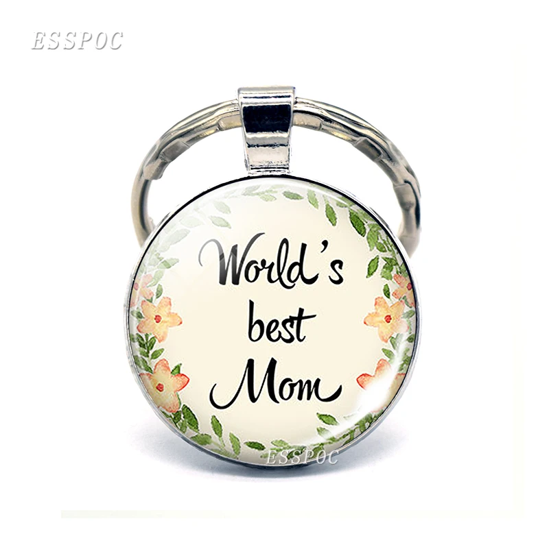 I Love You Mom Mother's Day Keychain World's Best Mom Glass Cabochon Pendant Keyring Key Fob Fashoin Jewelry Gift For Mom
I Love You Mom Mother's Day Keychain World's Best Mom Glass Cabochon Pendant Keyring Key Fob Fashoin Jewelry Gift For Mom