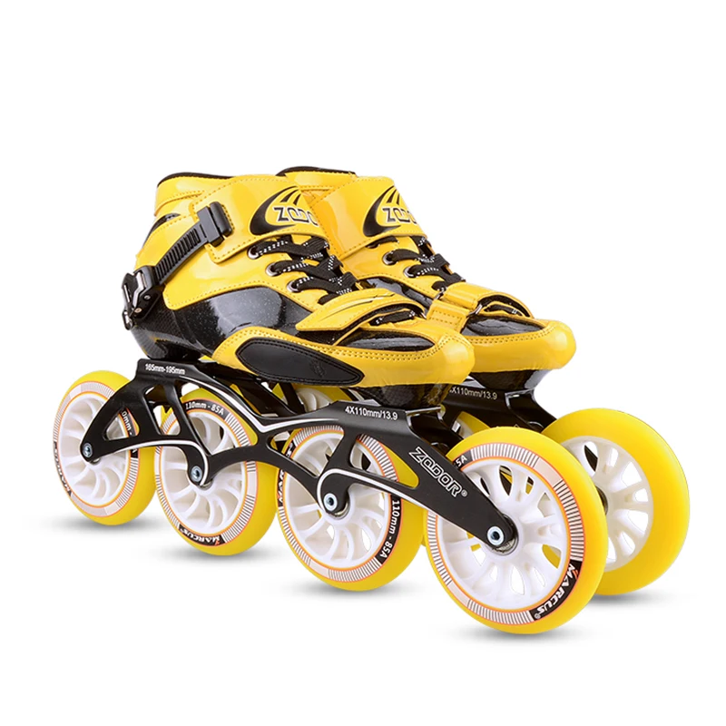 Adult Inline Skate Shoes Professional Speed Roller High Strength Glass Filament Skating Rollerblading Patins | Спорт и развлечения
