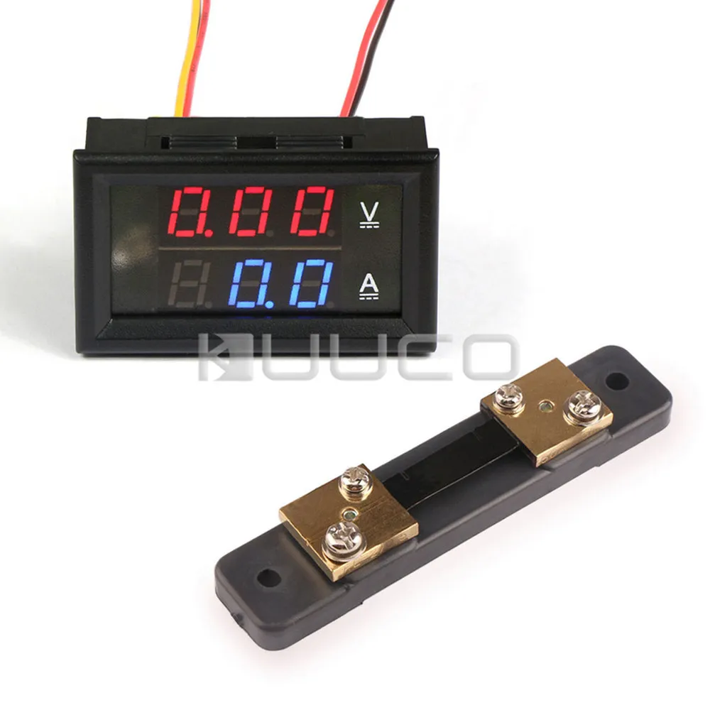 5 PCS/LOT Digital Voltmeter Ammeter DC 0 ~100V/50A Voltage Current Meter/Tester DC 12V 24V Digital Meter With 50A Current Shunt
5 PCS/LOT Digital Voltmeter Ammeter DC 0 ~100V/50A Voltage Current Meter/Tester DC 12V 24V Digital Meter With 50A Current Shunt