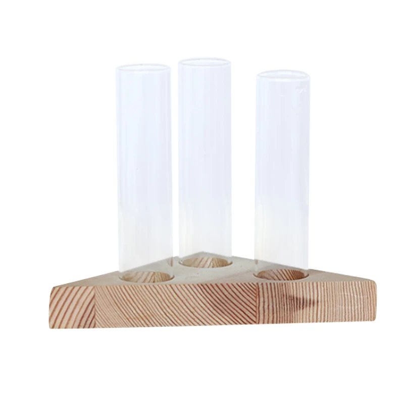 Hot Sale Flower vase glass tubes clear glass flower pot with wooden stand for hydroponic plants test tubes container home tabl
Hot Sale Flower vase glass tubes clear glass flower pot with wooden stand for hydroponic plants test tubes container home tabl