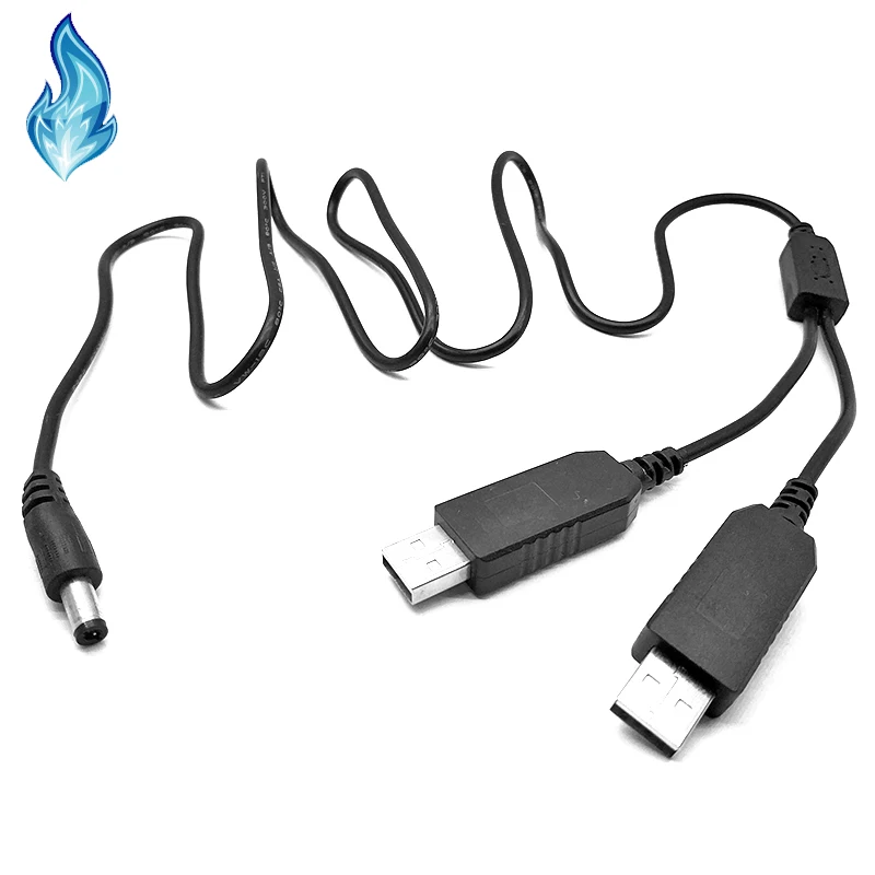 Двойной USB кабель питания мини адаптер преобразователь напряжения для адаптера