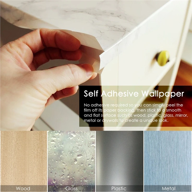 10m X 45cm 1Pcs Waterproof Marble Wallpaper DIY Decorative PVC Self adhesive Wall paper for Kitchen Cabinet Furniture Door
10m X 45cm 1Pcs Waterproof Marble Wallpaper DIY Decorative PVC Self adhesive Wall paper for Kitchen Cabinet Furniture Door