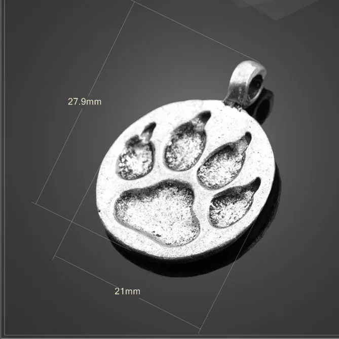High quality 20 PCS/Lot 21mm*27.9mm antique silver plated pendant jewelry animals dog paw charms
High quality 20 PCS/Lot 21mm*27.9mm antique silver plated pendant jewelry animals dog paw charms