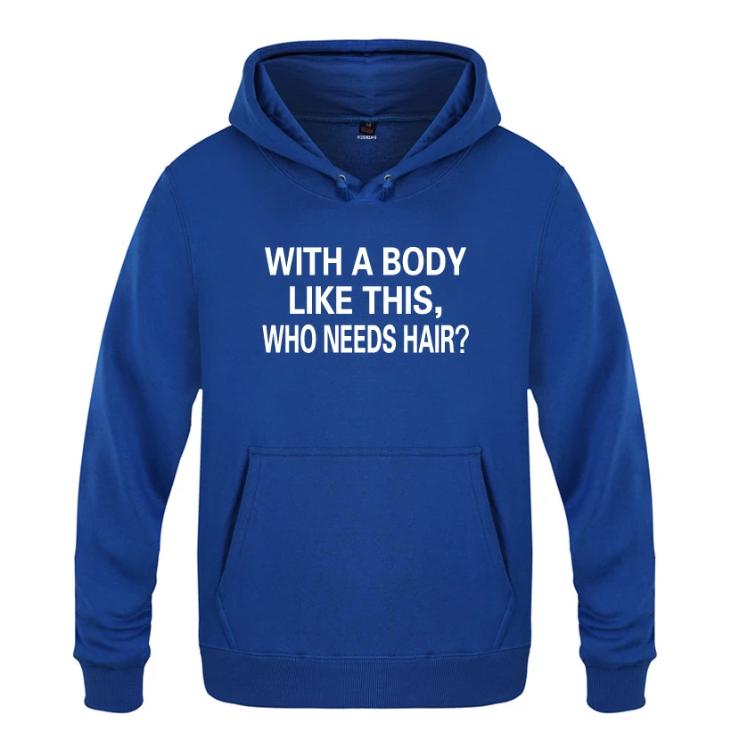 With A Body Like This Who Needs Hair - Bald Dad Slogan Hoodies Men 2018 Men's Pullover Fleece Hooded Sweatshirts
With A Body Like This Who Needs Hair - Bald Dad Slogan Hoodies Men 2018 Men's Pullover Fleece Hooded Sweatshirts