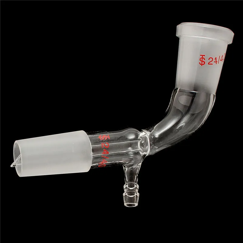 24/40 Joint 105 Deg Bend Laboratory Glass Vacuum Receiver Glass Bend Connector Tube Take Off Adapter Distillation head Adapter
24/40 Joint 105 Deg Bend Laboratory Glass Vacuum Receiver Glass Bend Connector Tube Take Off Adapter Distillation head Adapter