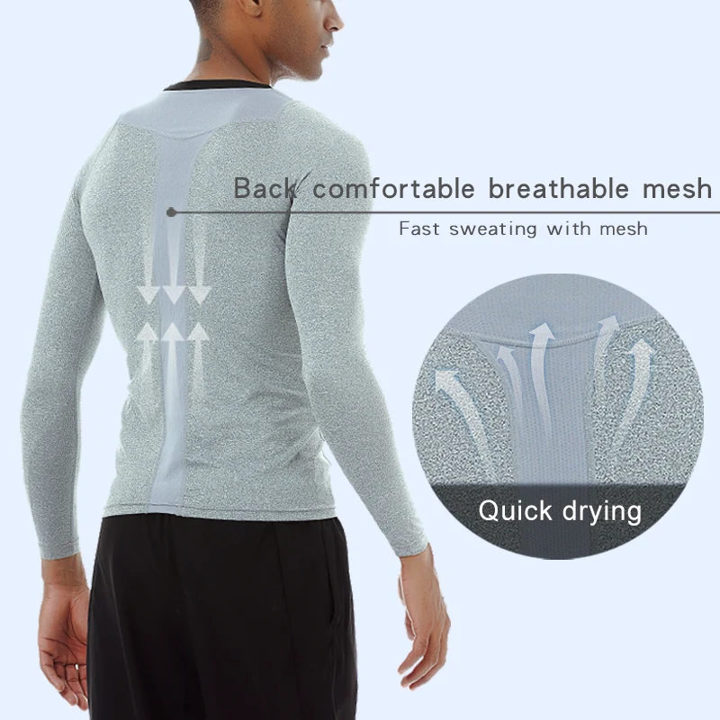 Quick Drying Skinny Sports Shirts Outdoor Fitness Training Running Tights Gym Tops Compression Long Sleeved T Shirts Sweatshirts
Quick Drying Skinny Sports Shirts Outdoor Fitness Training Running Tights Gym Tops Compression Long Sleeved T Shirts Sweatshirts