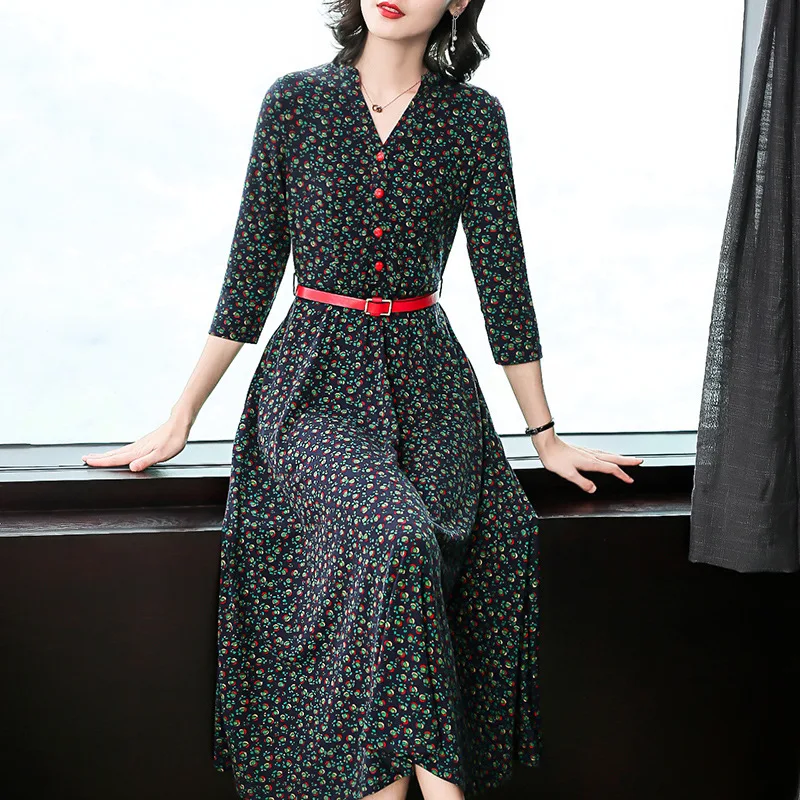 2018 Autumn New Pattern Self-cultivation Seven Part Sleeve Fashion Grace Shivering Temperament Will Pendulum Longuette Dress
2018 Autumn New Pattern Self-cultivation Seven Part Sleeve Fashion Grace Shivering Temperament Will Pendulum Longuette Dress