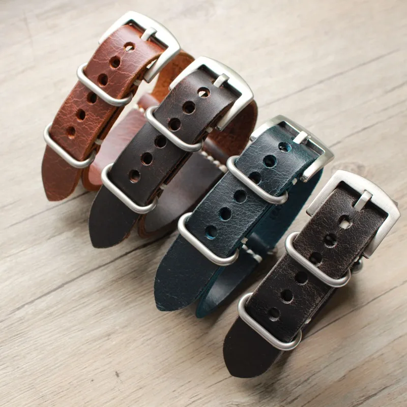 20mm 22mm 24mm new design Vintage Genuine Leather Watchband Nato Leather man Watch Straps More color&Size for Brand strap +tool
20mm 22mm 24mm new design Vintage Genuine Leather Watchband Nato Leather man Watch Straps More color&Size for Brand strap +tool