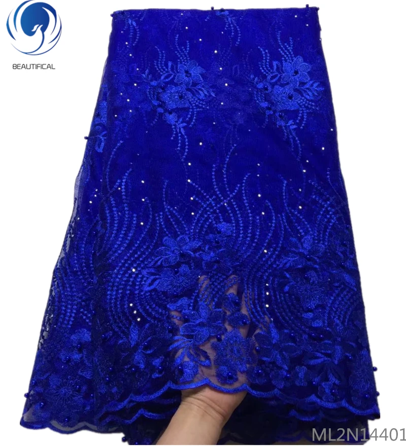 BEAUTIFICAL french tulle lace fabrics with beads and rhinestones nigerian net laces royal blue tulle laces dress ML2N144
BEAUTIFICAL french tulle lace fabrics with beads and rhinestones nigerian net laces royal blue tulle laces dress ML2N144