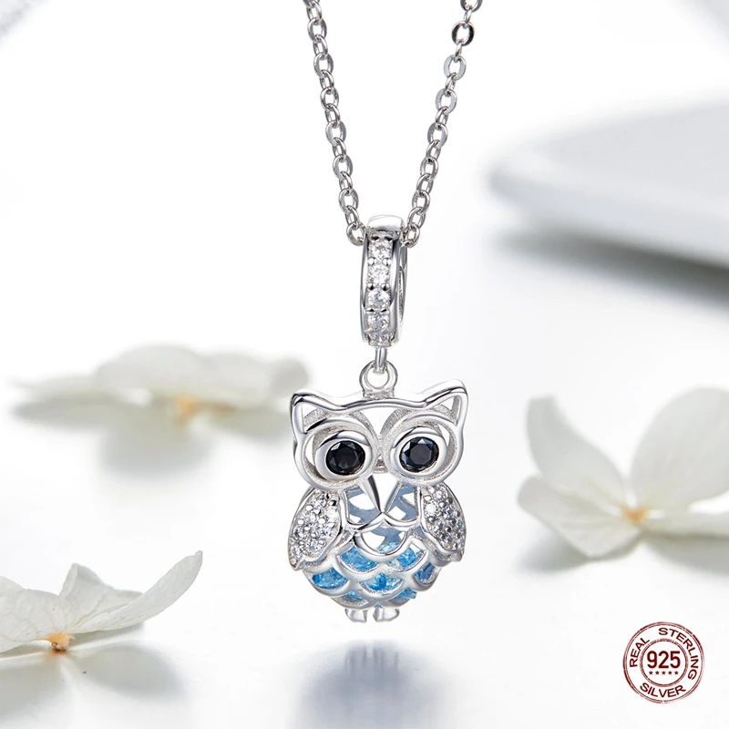 Zircon Wise Owl Pendant Charm Halloween Gift 925 Sterling Silver Wisdom Animal Nighthawk Bead Fit DIY Bracelet Necklace Jeweley
Zircon Wise Owl Pendant Charm Halloween Gift 925 Sterling Silver Wisdom Animal Nighthawk Bead Fit DIY Bracelet Necklace Jeweley