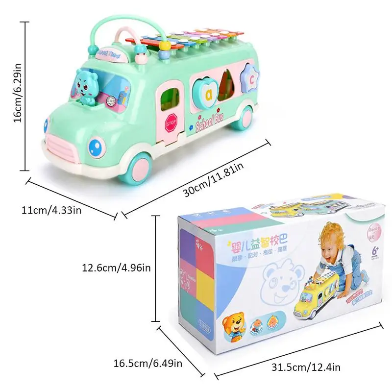 Children's Toys Educational Knocking Piano Bus Multi-Functional Building Blocks Wrapping Bead Pulling Thread Music Toy Car Set
Children's Toys Educational Knocking Piano Bus Multi-Functional Building Blocks Wrapping Bead Pulling Thread Music Toy Car Set