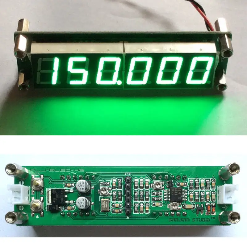 DYKB PLJ-6LED-H 1MHz to 1000MHz RF Frequency Counter Cymometer meter measurement LED Digital Display FOR Ham Radio amplifier
DYKB PLJ-6LED-H 1MHz to 1000MHz RF Frequency Counter Cymometer meter measurement LED Digital Display FOR Ham Radio amplifier