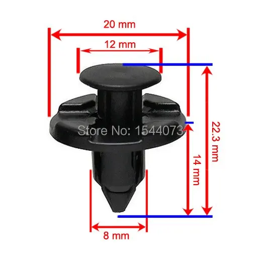 100x Car Auto Fasteners Bumper Fender Mud Flap Mudguard Plastic Rivet Fixing Clip Cover 8mm For Nissan
100x Car Auto Fasteners Bumper Fender Mud Flap Mudguard Plastic Rivet Fixing Clip Cover 8mm For Nissan