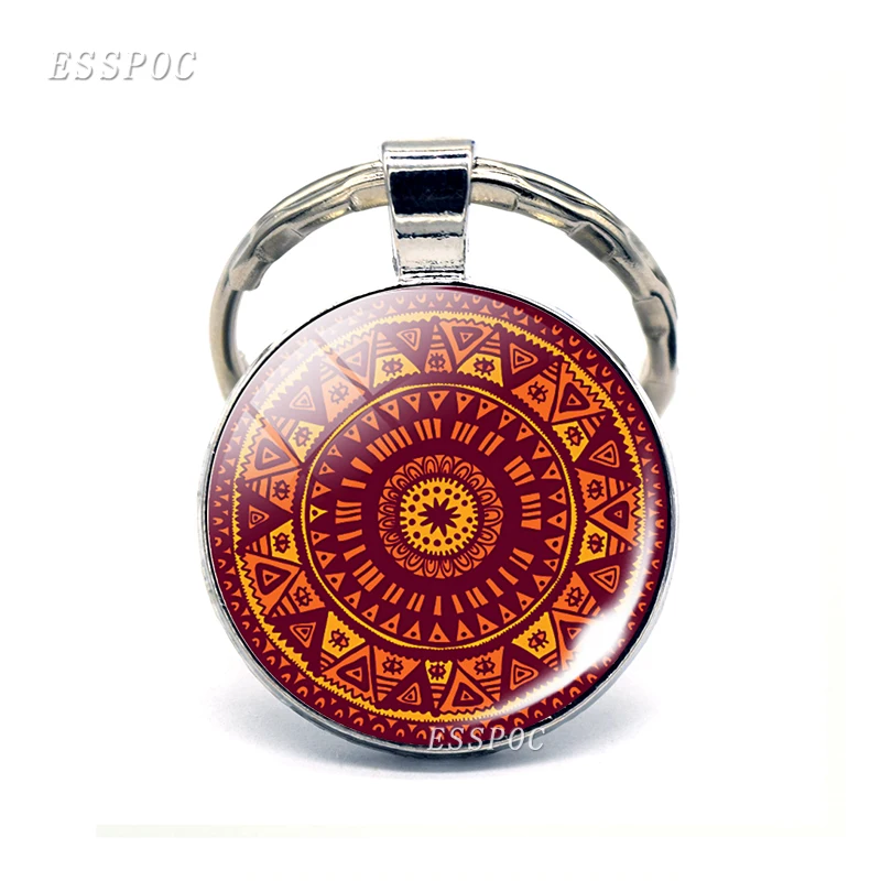 Glass Gem KeyChain Yoga Mandala Blue Picture Key Holder Handmade Summer Jewelry Chakra Keychain Bijoux Car Key Ring India Gift
Glass Gem KeyChain Yoga Mandala Blue Picture Key Holder Handmade Summer Jewelry Chakra Keychain Bijoux Car Key Ring India Gift