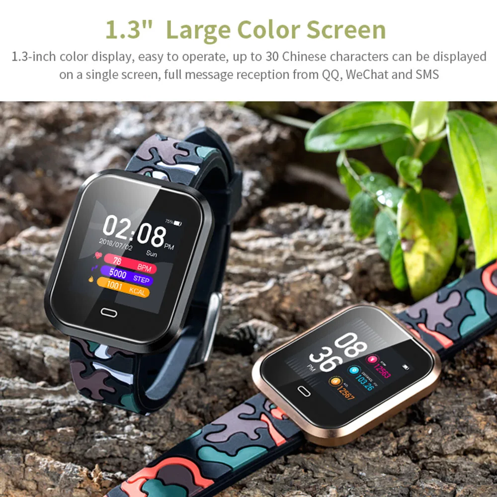 Smart Bracelet Men's Sport Fitness Tracker Heart Rate Monitor Blood Pressure Wristband
Smart Bracelet Men's Sport Fitness Tracker Heart Rate Monitor Blood Pressure Wristband