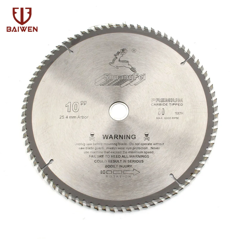 10" 250mm Circular Saw Blade For Wood/Aluminum Cutting General Purpose 40 60 80 100 120 Teeth
10" 250mm Circular Saw Blade For Wood/Aluminum Cutting General Purpose 40 60 80 100 120 Teeth