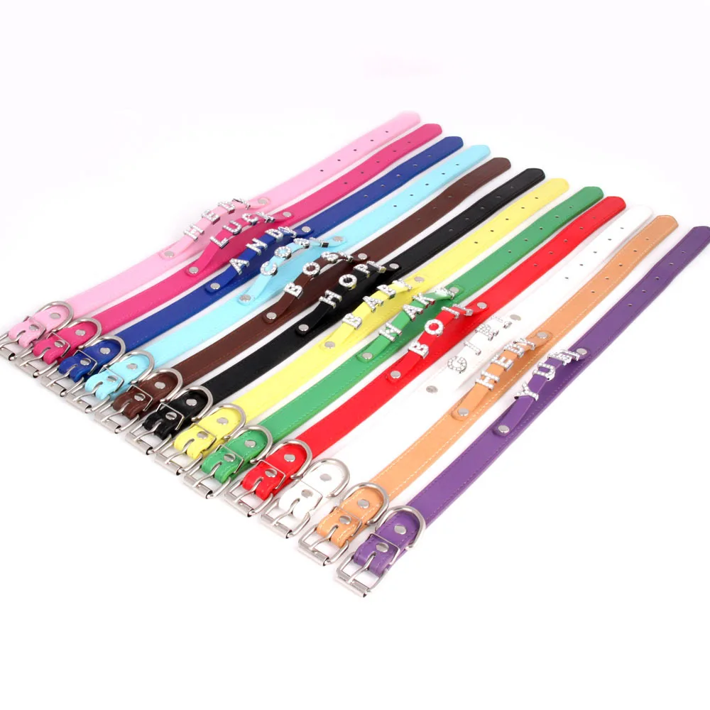 (Free Bling Rhinestone Letter)Custom Pet Cat Dog Collar Leather Puppy Collars For Small Medium Dogs Target Personalized Id Name
(Free Bling Rhinestone Letter)Custom Pet Cat Dog Collar Leather Puppy Collars For Small Medium Dogs Target Personalized Id Name