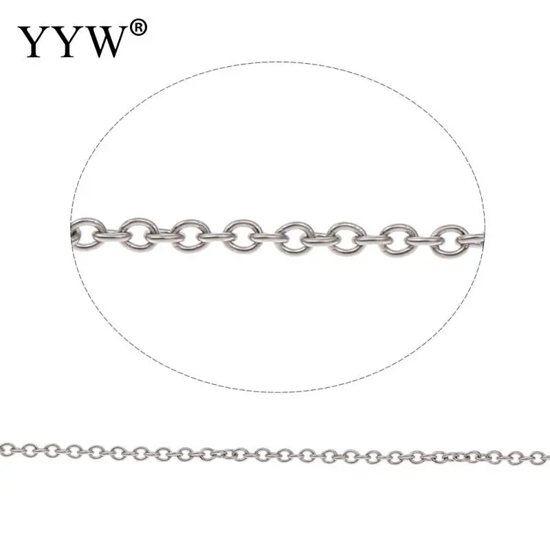 100m/lot Stainless Steel Oval Chain Original Color For DIY Bracelet Necklace Jewelry Finding 2019 Top Quality Men Women Chain
100m/lot Stainless Steel Oval Chain Original Color For DIY Bracelet Necklace Jewelry Finding 2019 Top Quality Men Women Chain