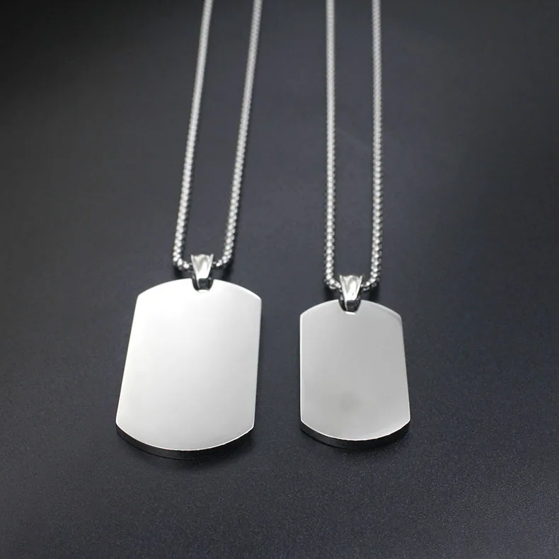New unique Mens Military Army Style 316L Blank Stainless Steel Dog Tags Chain Mens Pendant Necklace Jewelry Accessories 2 size
New unique Mens Military Army Style 316L Blank Stainless Steel Dog Tags Chain Mens Pendant Necklace Jewelry Accessories 2 size