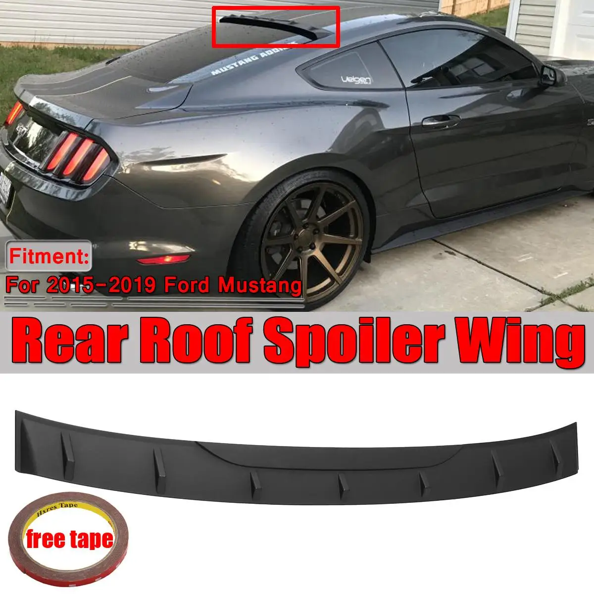 New ABS Plastic Car Trunk Rear Roof Spoiler Wing For Ford For Mustang 2015-2019 MP Style Rear Roof Spoiler Wings Extension
New ABS Plastic Car Trunk Rear Roof Spoiler Wing For Ford For Mustang 2015-2019 MP Style Rear Roof Spoiler Wings Extension